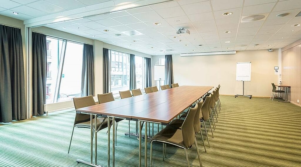 Large and modern conference room at Helma Hotel in Mo i Rana