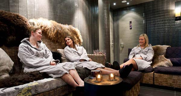 Complete relaxation in the spa lounge at Norrefjell Ski & Spa Hotel in Norrefjell