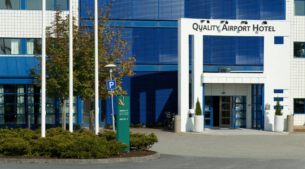 The facade of the Quality Airport Hotel Stavanger