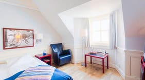 Cosy standard single hotel room at Amanda Hotel in Haugesund