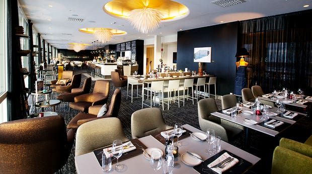 Elegant gourmet restaurant at Arlanda Hotel in Stockholm