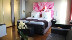 Modern and spacious double hotel room at Bergen Airport Hotel in Bergen