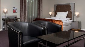 Well-furnished and stylish family hotel room at Ernst Hotel in Kristiansand