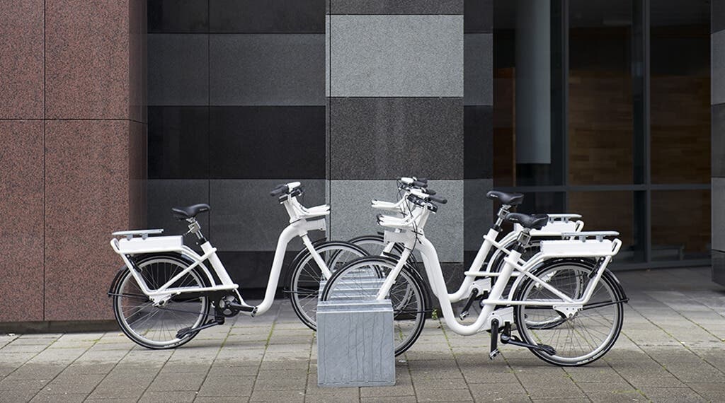Grab a city bike outside the Stavanger Hotel