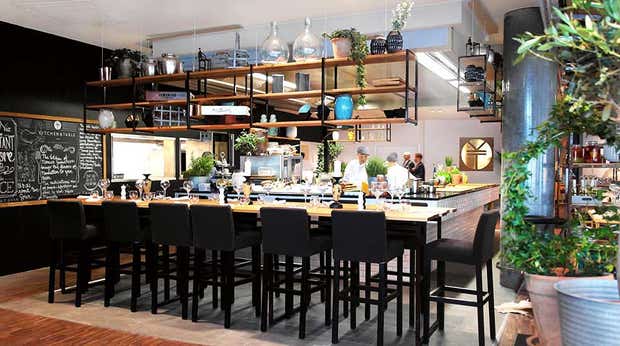 Hip and open restaurant at The Edge Hotel in Tromso