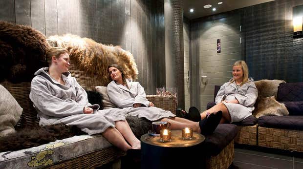 Complete relaxation in the spa lounge at Norrefjell Ski & Spa Hotel in Norrefjell
