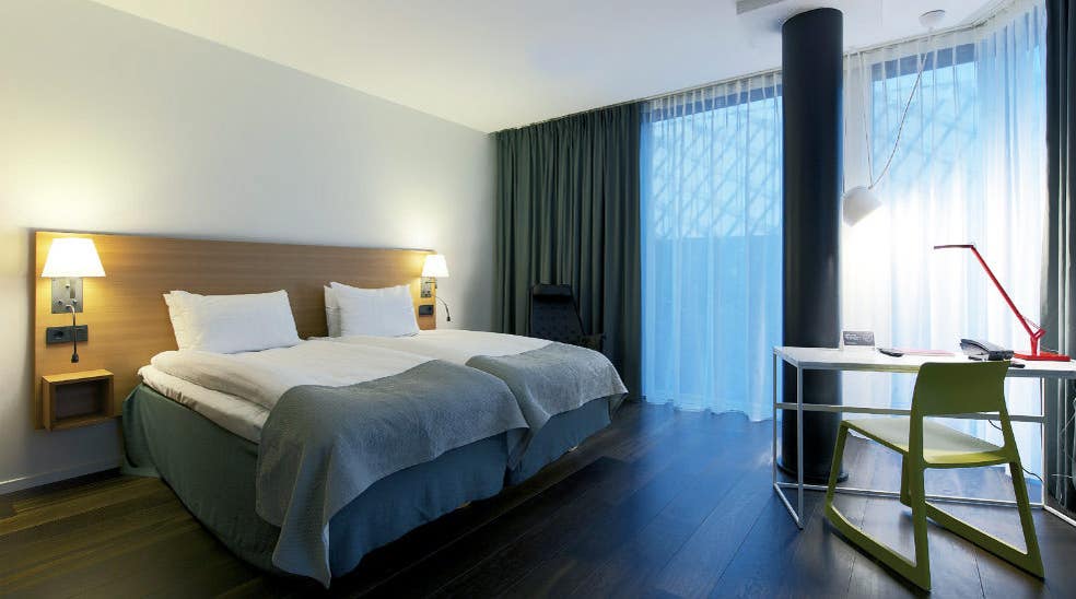 Spacious and comfortable hotel room at Quality Globe Hotel in Stockholm
