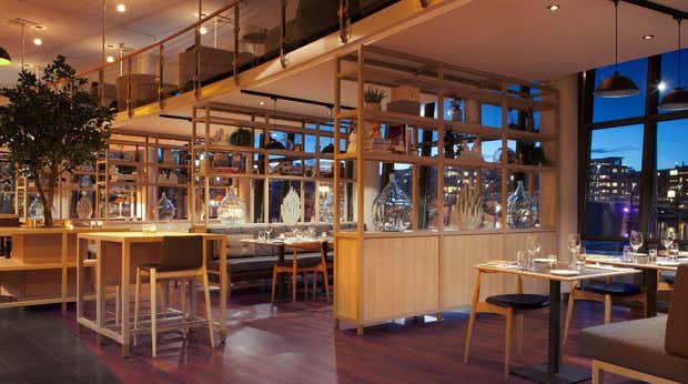 The hip and elegant Brasserie X restaurant at Quality Tonsberg Hotel